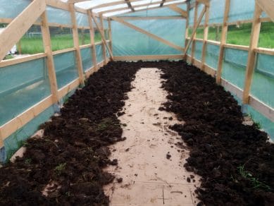 Manure for the greenhouse