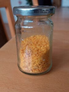 Orange sugar