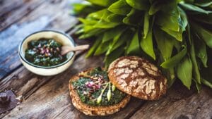 Wild garlic pesto