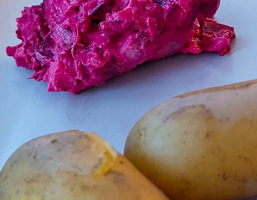 Quick and easy beetroot curd recipe