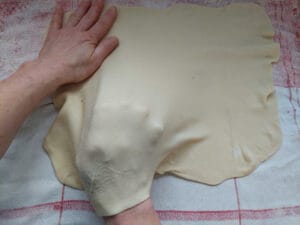 Pulling the dough