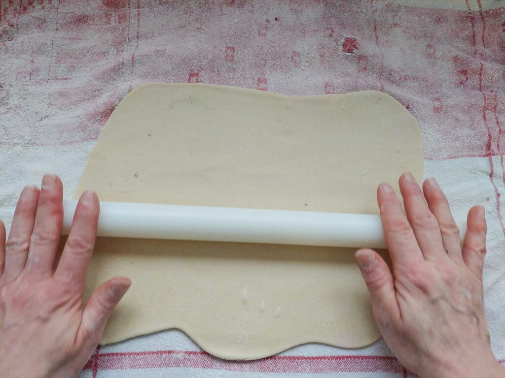 Rolling out the dough