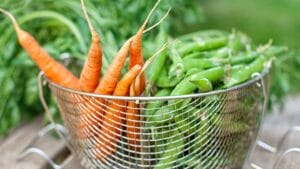 Peas and carrots